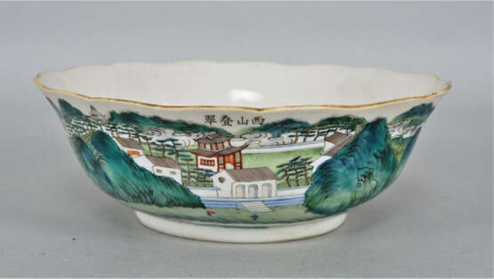 Antike Porzellan Schale, China, fein handbemalt - Foto 1