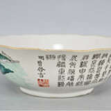 Antike Porzellan Schale, China, fein handbemalt - Foto 2