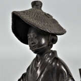 Bronze einer Lautenspielerin, Japan - Foto 2