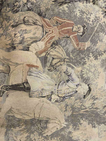 Antike Tapisserie mit Jagdszene, um 1900 - 190x160 cm - фото 2