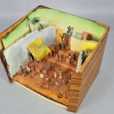 Diorama mit Zinnfiguren, fein handbemalt, Thema Sklavenmarkt in Babylon - фото 2