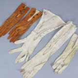 Konvolut antike Damenhandschuhe, feines Leder, 19. Jh. - фото 2