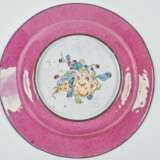 A PAINTED ENAMEL ‘PHEASANT AND FLOWER' DISH - Foto 2