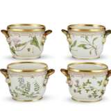 A GROUP OF FOUR ROYAL COPENHAGEN 'FLORA DANICA' PORCELAIN LARGE OVAL WINE COOLERS - фото 1