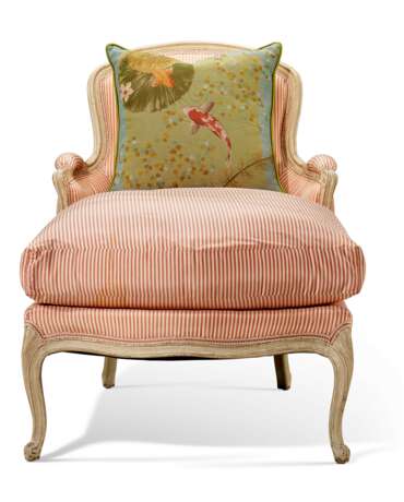 A FRENCH CREAM-PAINTED WOOD DUCHESSE CHAISE - фото 3