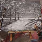 Design Painting “Snow in the park”, акрил на холсте мдф, Russia, 2021 - photo 4