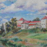 Painting “Olesky Castle”, картон грунтованный, темперная живопись, Historicism, Ukraine, 2008 - photo 1