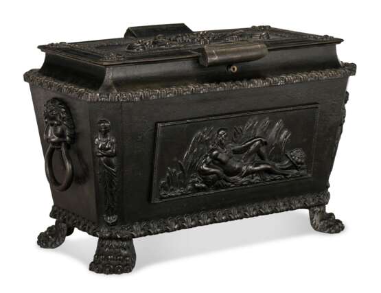 A GEORGE IV CAST-IRON STRONG BOX - фото 1