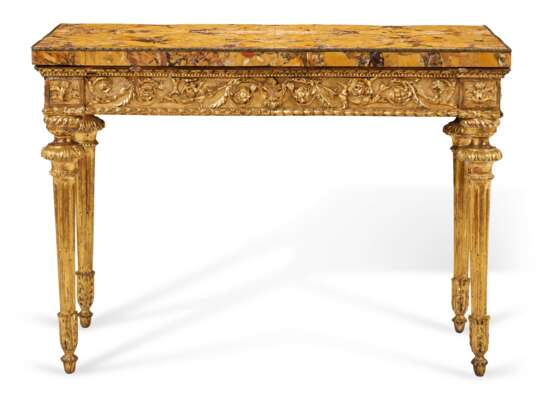 AN ITALIAN GILTWOOD CONSOLE TABLE - photo 2