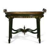 A REGENCY TOLE PEINTE TRAY ON LATER STAND - Foto 2