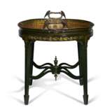 A REGENCY TOLE PEINTE TRAY ON LATER STAND - фото 3