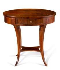 A BEIDERMEIER WALNUT OCCASIONAL TABLE