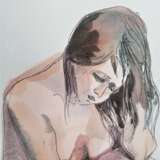 Watercolor drawing “Nude”, Paper, Watercolor, Figurative, Genre Nude, Russia, 2021 - photo 3