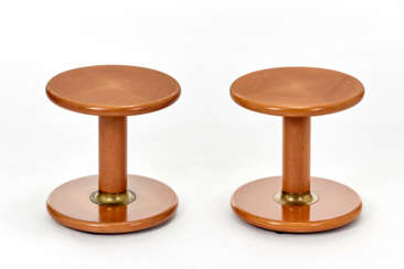Lot of two coffee tables, variant of the "Rocchetto" model