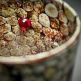 Cylindrical vase with murrine and powder - фото 5