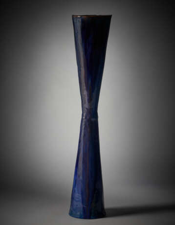 Glazed ceramic sculpture in shades of blue - Foto 5