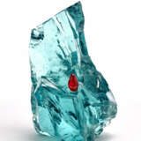 Sculpture in crystal and red glass - Foto 1