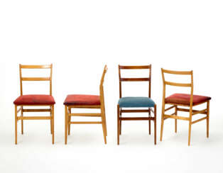 Four chairs model "646 Leggera"