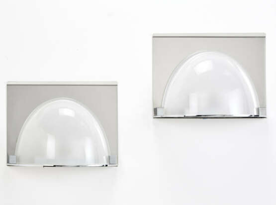 Pair of two-light wall lamps model "LP23 Mezzovale" - Foto 1