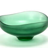 Green transparent beaten glass cup - Foto 1