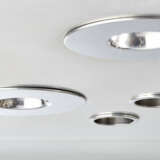 Wall and ceiling panel with integrated lighting combined with five shelves - фото 2