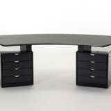 Desk with bean top and two side drawers with four drawers of the series "Base Sciabola" - Foto 1