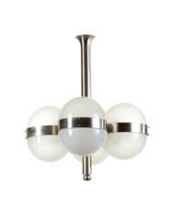 Suspension lamp with four lights model "Tetraclio"
