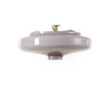 Ceiling lamp in pink coated blown glass - photo 1