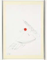 Composition depicting an angel ruling the Torre Branca by Gio Ponti