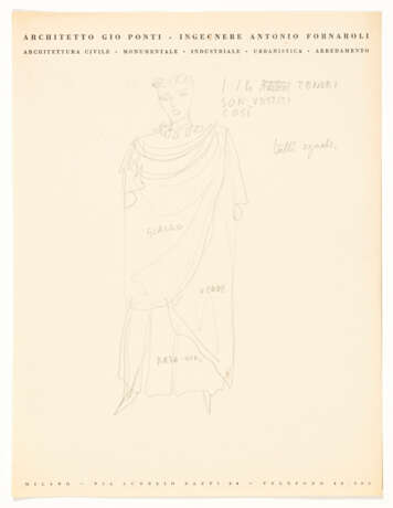 Sketch for the costumes for the opera "Orfeo ed Euridice" by C - фото 1