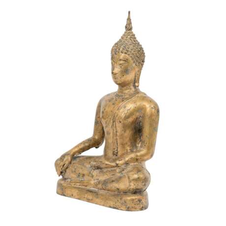 Bronze des Buddha, THAILAND, 19./20. Jh. - Foto 2