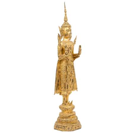 Buddha im Fürstenschmuck. THAILAND/RATANAKOSIN-Stil, - photo 4