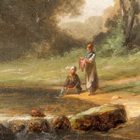 LECOCQ, DENIS JOSEPH (1805-1851) "Wäscherinnen auf einer Waldlichtung" - photo 6