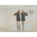 SIMONSON-CASTELLI, ERNST OSKAR (1864-1929), "Muschelsucherinnen am Strand", - Foto 1