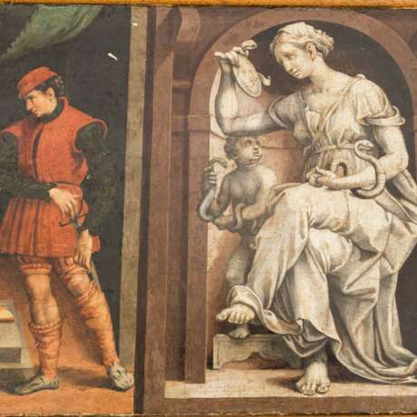 GIANNICOLA DI PAOLO, ca. 1460-1544, (UMKREIS) "Der Prozess gegen die heilige Agnes von Rom" - photo 4