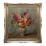 RENELT, G. (Maler/in Ende 19./Anf. 20. Jh.), "Stillleben mit Sommerblumenstrauß in Vase", - photo 1