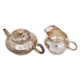 SCHWEIZ Teekännchen und Milchgießer, 875 Silber, nach 1815. - photo 4