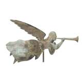 A MOLDED COPPER FLYING ANGEL GABRIEL WEATHERVANE - photo 1