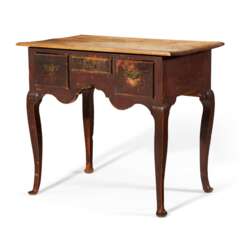 A QUEEN ANNE PAINTED MAPLE DRESSING TABLE