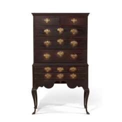 A QUEEN ANNE MAPLE HIGH CHEST-OF-DRAWERS
