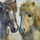 Painting “Vyatka horses Day and Night”, Акварель на бумаге, Watercolor, авторская живопись, Animalistic, Russia, 2021 - photo 1
