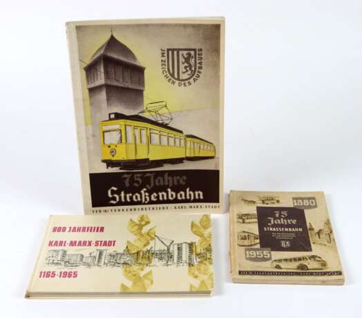 2 x 75 Jahre Straßenbahn und 800 Jahre Chemnitz 1955/65 - фото 1