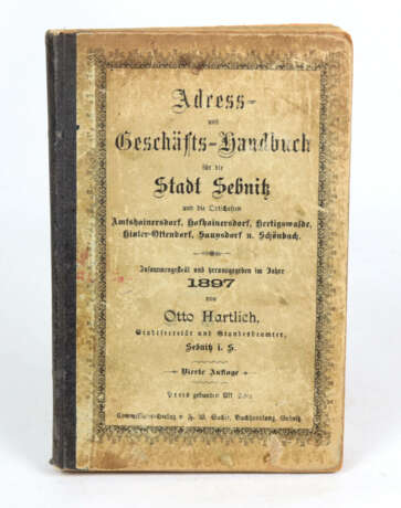Adressbuch Sebnitz 1897 - фото 1