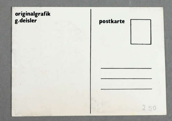 Original Grafik Postkarte - Deisler - фото 2