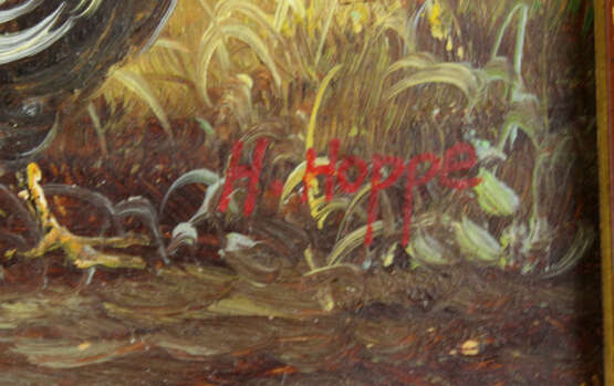 Hühner Gemälde - Hoppe, H. - photo 1