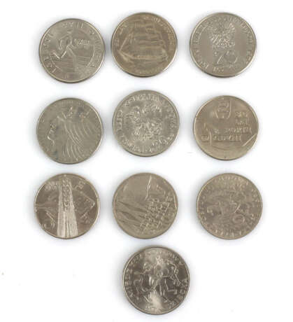 Polen 10 Gedenkmünzen 1968/80 - фото 1