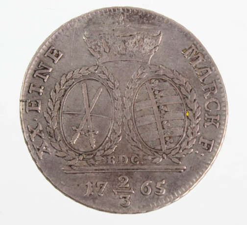 Gulden Sachsen 1765 EDC - photo 2