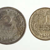 1 und 2 Reichsmark 1925 A und 1926 E - photo 1