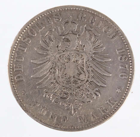 5 Mark Albert von Sachsen 1876 E - photo 2