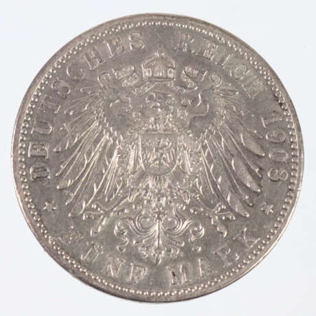 5 Mark Otto König von Bayern 1908 D - photo 2